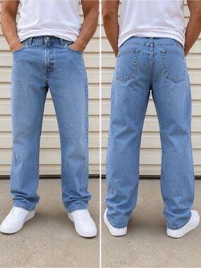 Gap Easy Fit Jeans Men’s 36x30 Light Wash Straight Leg Relaxed Denim Mexico